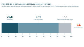 Studierende in der Pandemie: Betreuungsbedarfe steigen (Grafik)
