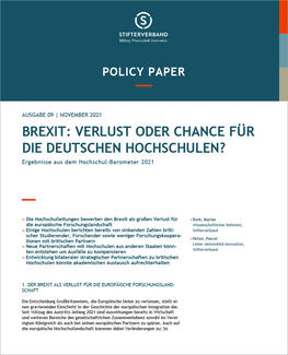 Brexit: Verlust oder Chance für die deutschen Hochschulen? (Cover)